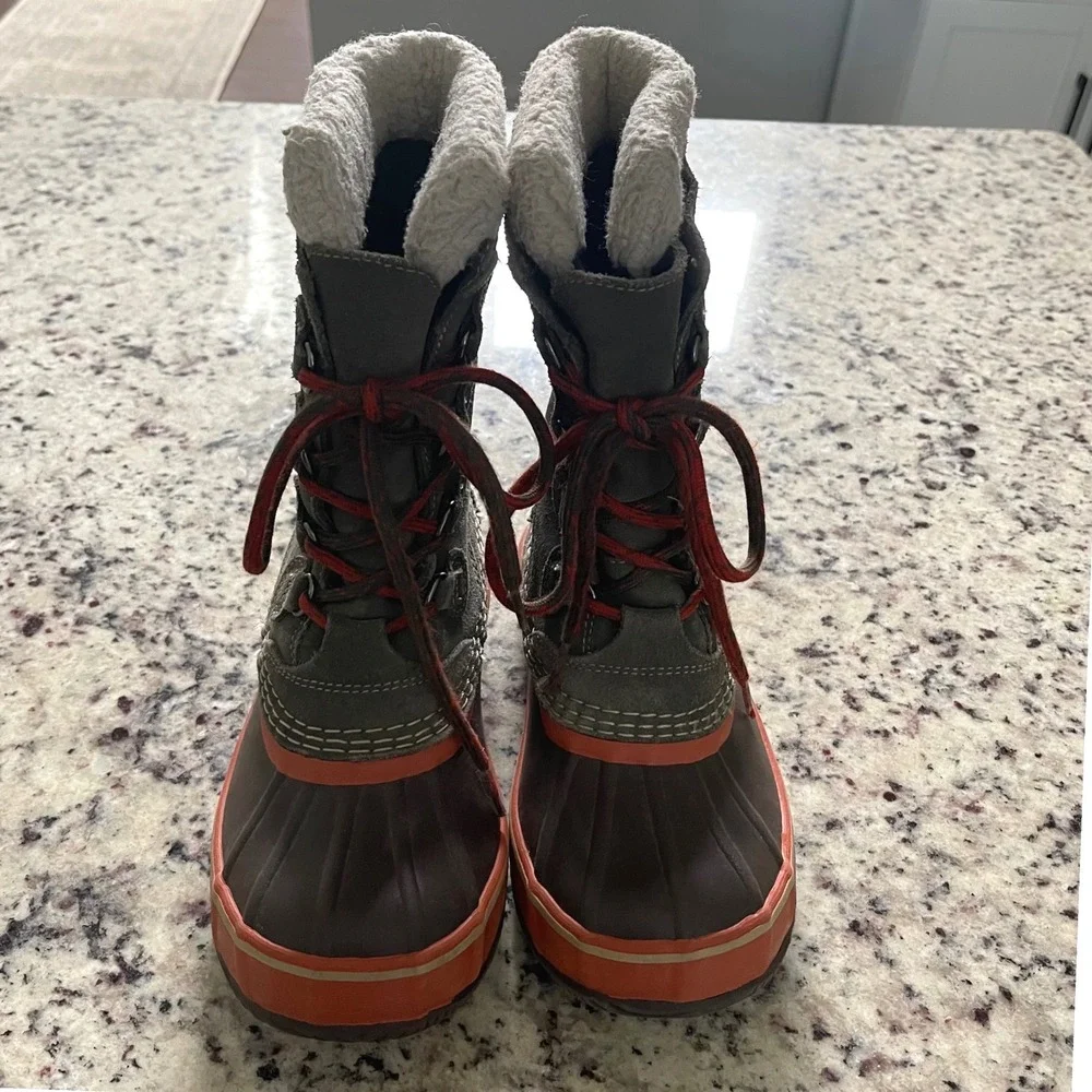 LL Bean Snow Boots Kids 3 Green Duck Boots Gorpcore Insulated Waterproof 295601